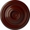 Ekena Millwork Traditional Ceiling Medallion (Fits Canopies up to 4"), 14 3/4"OD x 1 3/4"P, Brushed Mahogany CM14TRBMF - alternate 1